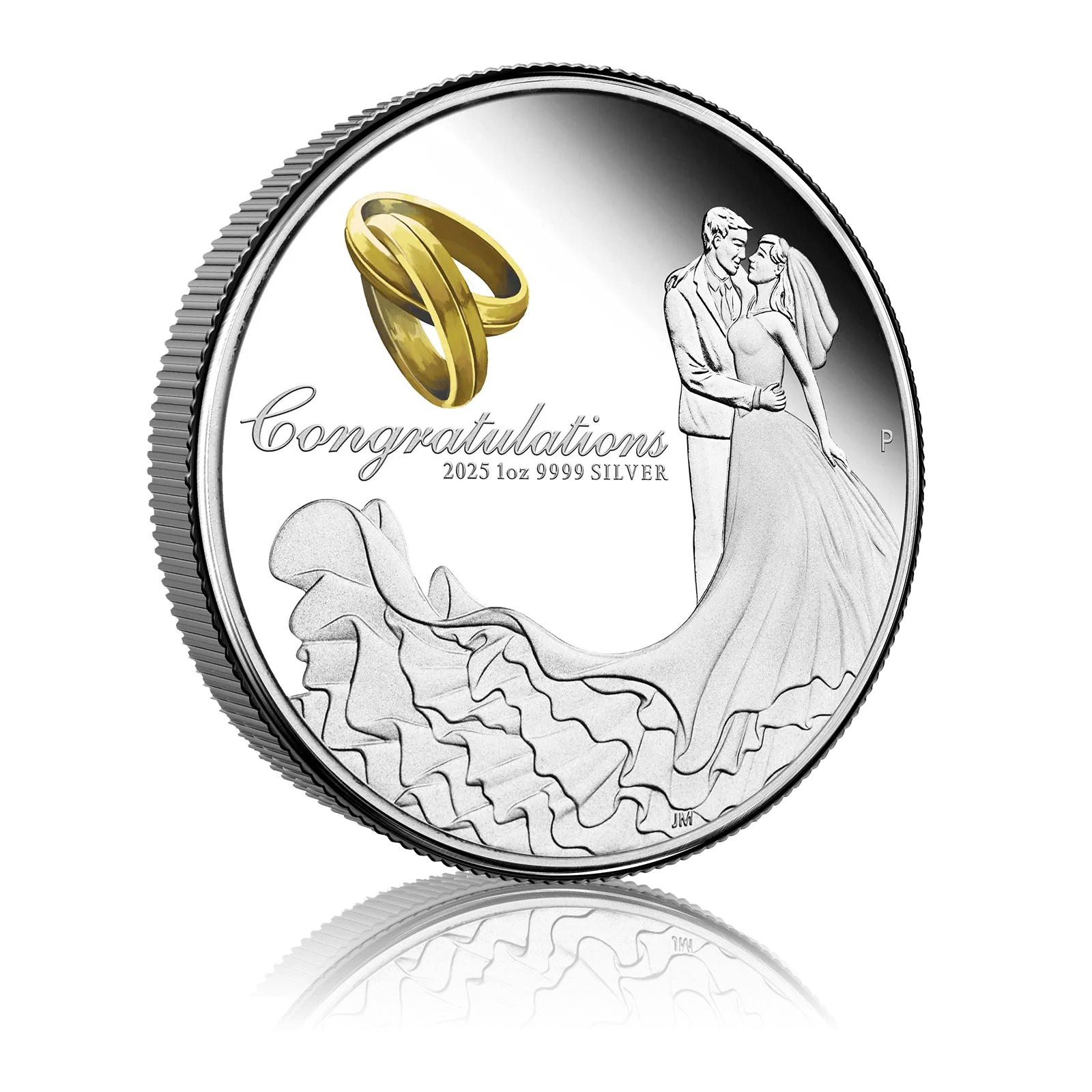 1 Oz Silver Congratulations Happy Wedding Gift Box (2025) 5